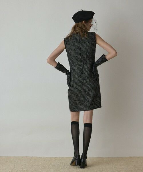 GRACE CONTINENTAL / グレースコンチネンタル ミニ丈・ひざ丈ワンピース | ツイードタイトワンピース | 詳細13