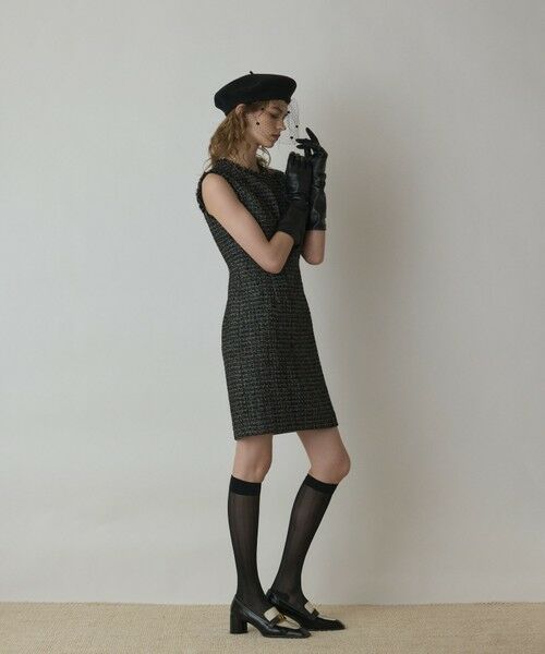 GRACE CONTINENTAL / グレースコンチネンタル ミニ丈・ひざ丈ワンピース | ツイードタイトワンピース | 詳細14