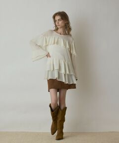 GRACE CONTINENTAL / グレースコンチネンタル シャツ・ブラウス（半袖以外） | シフォンフリルブラウス