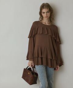 GRACE CONTINENTAL / グレースコンチネンタル シャツ・ブラウス（半袖以外） | シフォンフリルブラウス