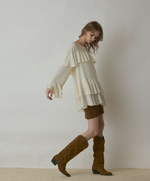 GRACE CONTINENTAL / グレースコンチネンタル シャツ・ブラウス（半袖以外） | シフォンフリルブラウス | 詳細2