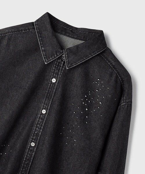 GRACE CONTINENTAL / グレースコンチネンタル シャツ・ブラウス | ビジューデニムシャツ | 詳細2