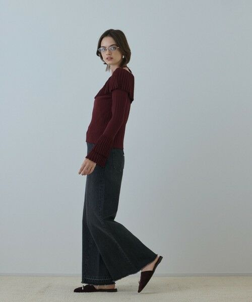 GRACE CONTINENTAL / グレースコンチネンタル ニット・セーター | アイレットフレアニットトップ | 詳細2