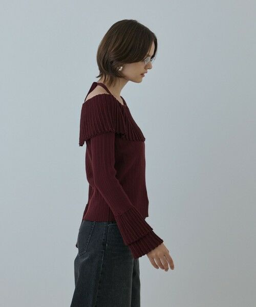 GRACE CONTINENTAL / グレースコンチネンタル ニット・セーター | アイレットフレアニットトップ | 詳細5