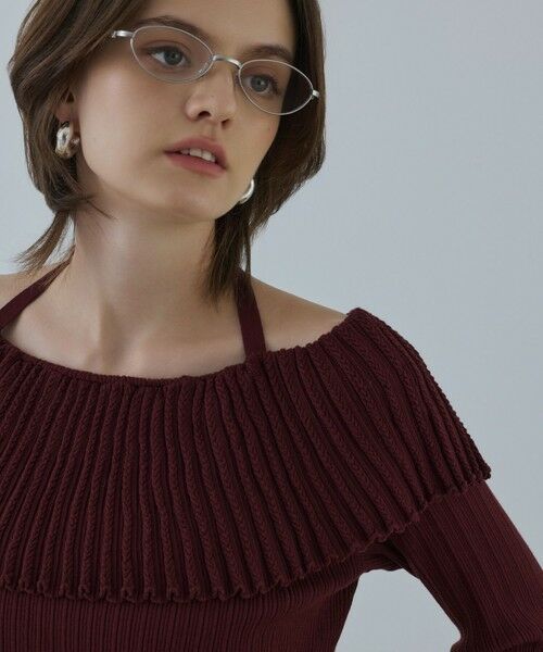 GRACE CONTINENTAL / グレースコンチネンタル ニット・セーター | アイレットフレアニットトップ | 詳細7
