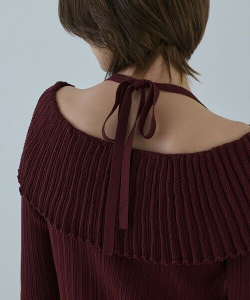 GRACE CONTINENTAL / グレースコンチネンタル ニット・セーター | アイレットフレアニットトップ | 詳細9