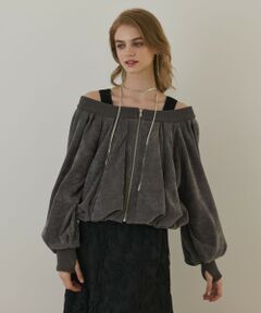 GRACE CONTINENTAL / グレースコンチネンタル カーディガン・ボレロ | バルーンモールカットカーディガン