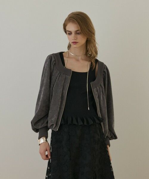 GRACE CONTINENTAL / グレースコンチネンタル カーディガン・ボレロ | バルーンモールカットカーディガン | 詳細3