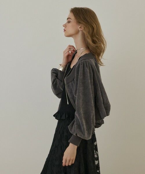GRACE CONTINENTAL / グレースコンチネンタル カーディガン・ボレロ | バルーンモールカットカーディガン | 詳細4