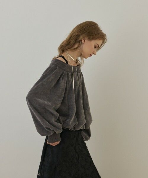 GRACE CONTINENTAL / グレースコンチネンタル カーディガン・ボレロ | バルーンモールカットカーディガン | 詳細6