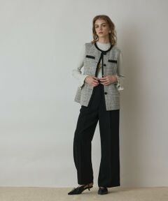 GRACE CONTINENTAL / グレースコンチネンタル ベスト | ツイードペプラムベスト