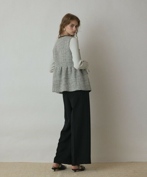 GRACE CONTINENTAL / グレースコンチネンタル ベスト | ツイードペプラムベスト | 詳細2