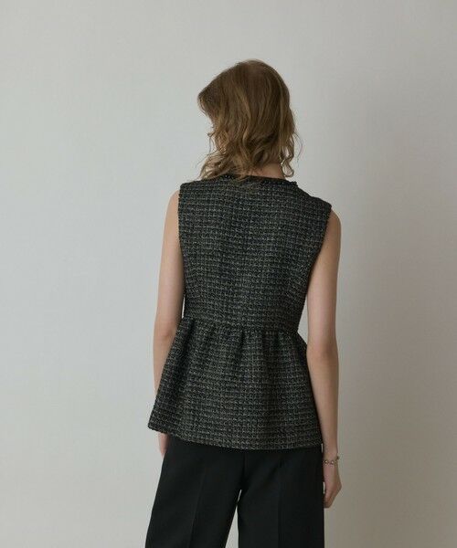 GRACE CONTINENTAL / グレースコンチネンタル ベスト | ツイードペプラムベスト | 詳細19