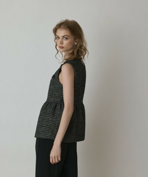 GRACE CONTINENTAL / グレースコンチネンタル ベスト | ツイードペプラムベスト | 詳細20