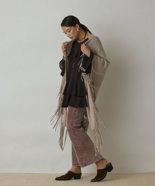 GRACE CONTINENTAL / グレースコンチネンタル マフラー・ショール・スヌード・ストール | フリンジストール | 詳細2