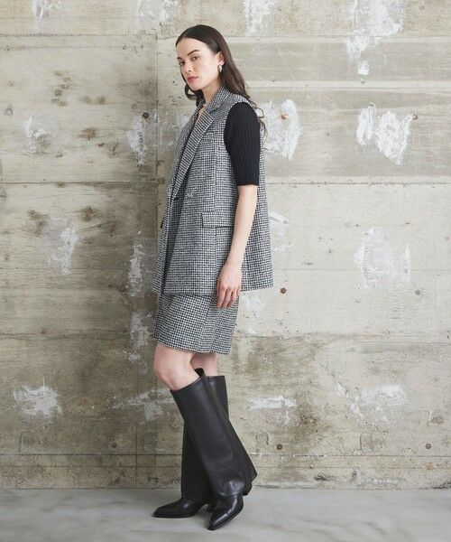 GRACE CONTINENTAL / グレースコンチネンタル その他パンツ | 千鳥ウールハーフパンツ | 詳細1