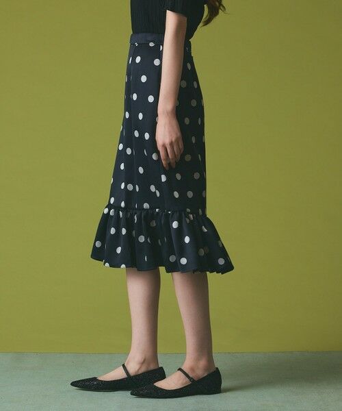 GRACE CONTINENTAL / グレースコンチネンタル ミニ・ひざ丈スカート | ドットジャガードスカート | 詳細3