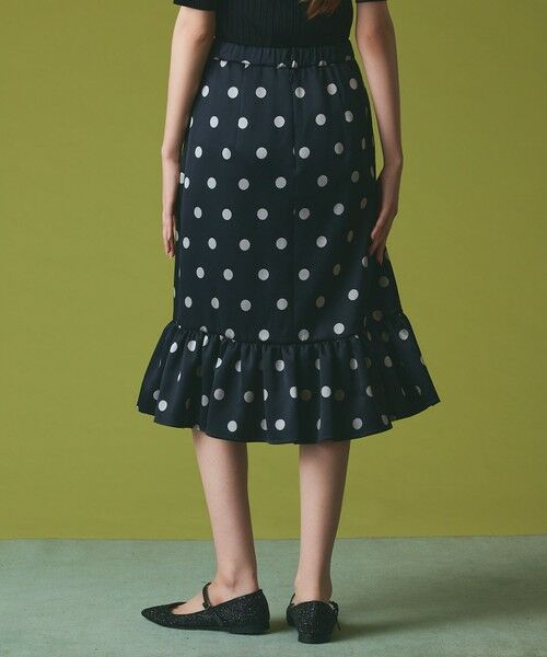 GRACE CONTINENTAL / グレースコンチネンタル ミニ・ひざ丈スカート | ドットジャガードスカート | 詳細4