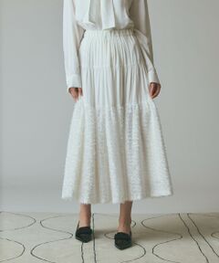 GRACE CONTINENTAL / グレースコンチネンタル ロング・マキシ丈スカート | フェザージャガードコンビスカート