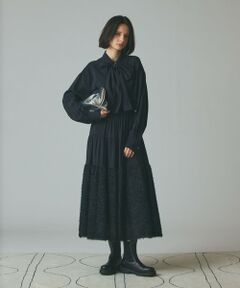 セール】 ビッグフラワータイトスカート （ロング・マキシ丈