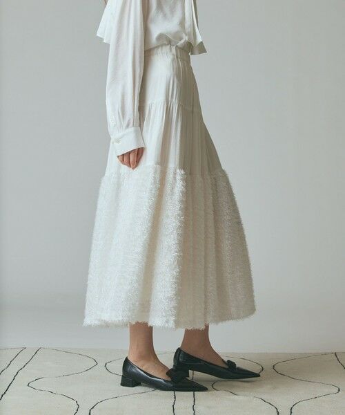 GRACE CONTINENTAL / グレースコンチネンタル ロング・マキシ丈スカート | フェザージャガードコンビスカート | 詳細2