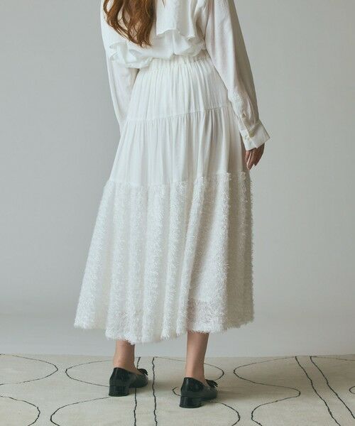 GRACE CONTINENTAL / グレースコンチネンタル ロング・マキシ丈スカート | フェザージャガードコンビスカート | 詳細3
