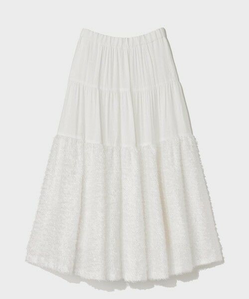 GRACE CONTINENTAL / グレースコンチネンタル ロング・マキシ丈スカート | フェザージャガードコンビスカート | 詳細5