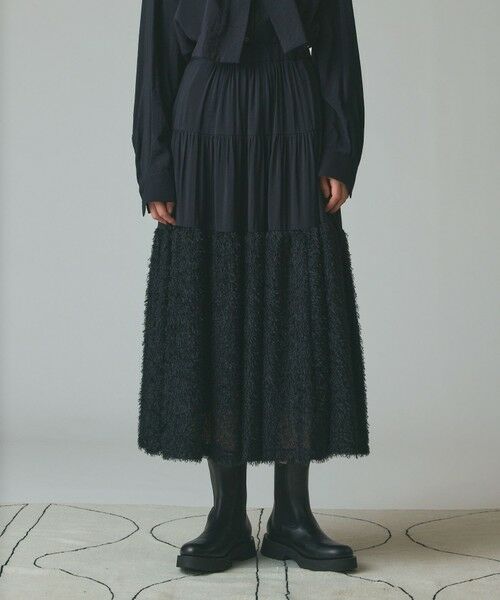 GRACE CONTINENTAL / グレースコンチネンタル ロング・マキシ丈スカート | フェザージャガードコンビスカート | 詳細8