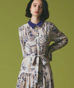 GRACE CONTINENTAL / グレースコンチネンタル ドレス | ボタニカルドレープワンピース