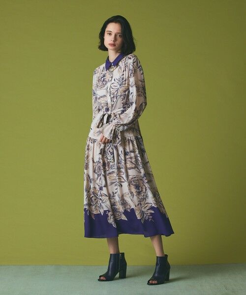 GRACE CONTINENTAL / グレースコンチネンタル ドレス | ボタニカルドレープワンピース | 詳細1