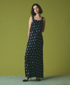 GRACE CONTINENTAL / グレースコンチネンタル ロング・マキシ丈ワンピース | ドットジャガードドレス