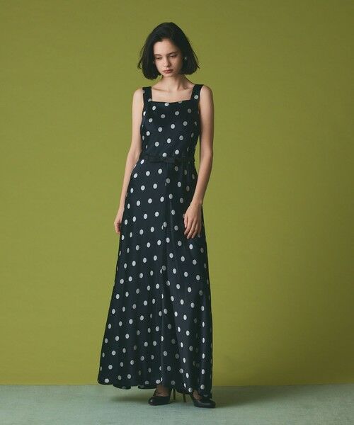 GRACE CONTINENTAL / グレースコンチネンタル ロング・マキシ丈ワンピース | ドットジャガードドレス | 詳細1