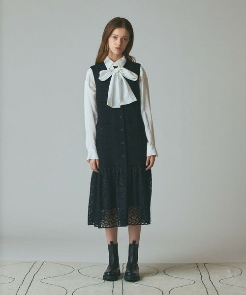 GRACE CONTINENTAL / グレースコンチネンタル シャツ・ブラウス | ボウタイシアーシャツ | 詳細6