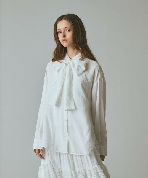 GRACE CONTINENTAL / グレースコンチネンタル シャツ・ブラウス | ボウタイシアーシャツ | 詳細1