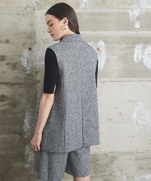 GRACE CONTINENTAL / グレースコンチネンタル その他アウター | 千鳥ライトウールジレ | 詳細1