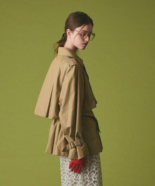 GRACE CONTINENTAL / グレースコンチネンタル トレンチコート | ケープショートトレンチコート | 詳細5