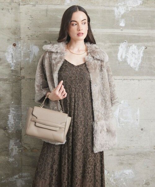 GRACE CONTINENTAL / グレースコンチネンタル ポンチョ | ムートンポンチョコート | 詳細8