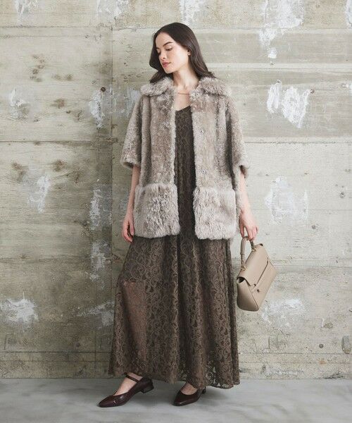 GRACE CONTINENTAL / グレースコンチネンタル ポンチョ | ムートンポンチョコート | 詳細9