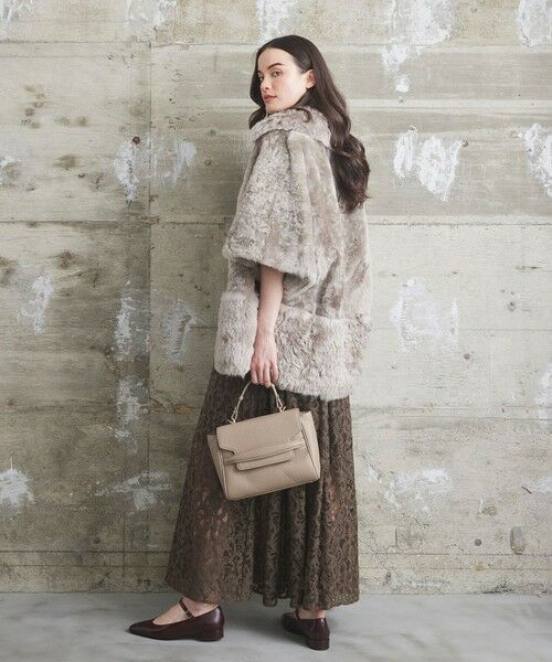 GRACE CONTINENTAL / グレースコンチネンタル ポンチョ | ムートンポンチョコート | 詳細10
