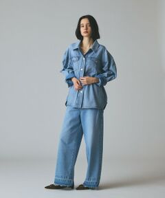 GRACE CONTINENTAL / グレースコンチネンタル デニムパンツ | コンビデニムイージーパンツ