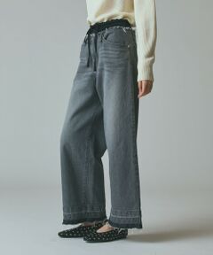 GRACE CONTINENTAL / グレースコンチネンタル デニムパンツ | コンビデニムイージーパンツ