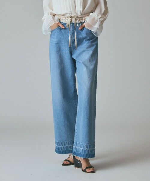 GRACE CONTINENTAL / グレースコンチネンタル デニムパンツ | コンビデニムイージーパンツ | 詳細1