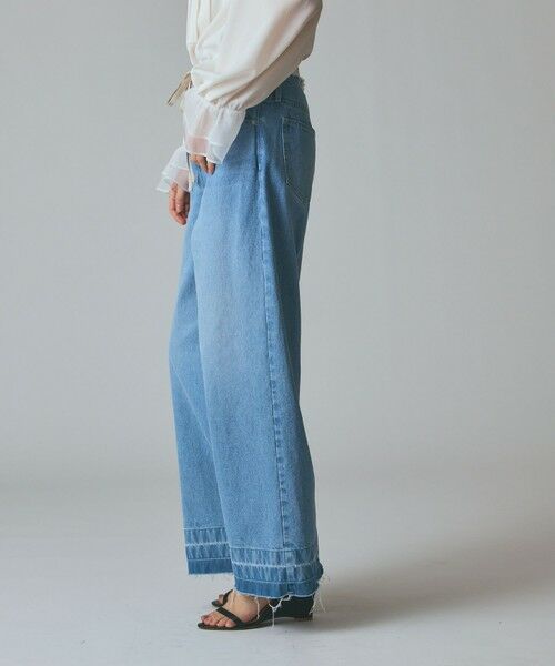 GRACE CONTINENTAL / グレースコンチネンタル デニムパンツ | コンビデニムイージーパンツ | 詳細4