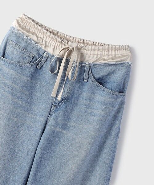 GRACE CONTINENTAL / グレースコンチネンタル デニムパンツ | コンビデニムイージーパンツ | 詳細9