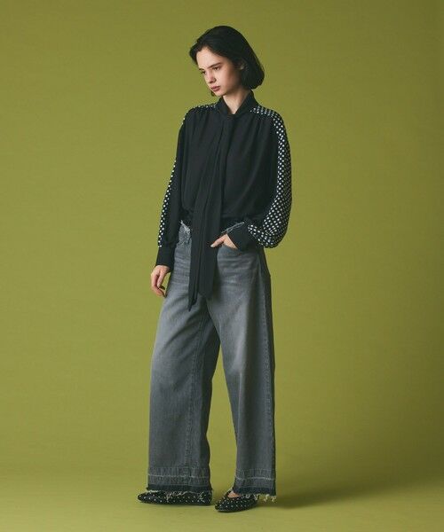 GRACE CONTINENTAL / グレースコンチネンタル デニムパンツ | コンビデニムイージーパンツ | 詳細17