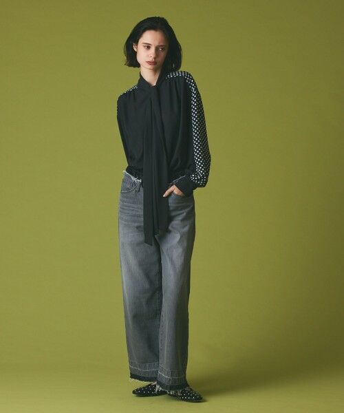 GRACE CONTINENTAL / グレースコンチネンタル デニムパンツ | コンビデニムイージーパンツ | 詳細18