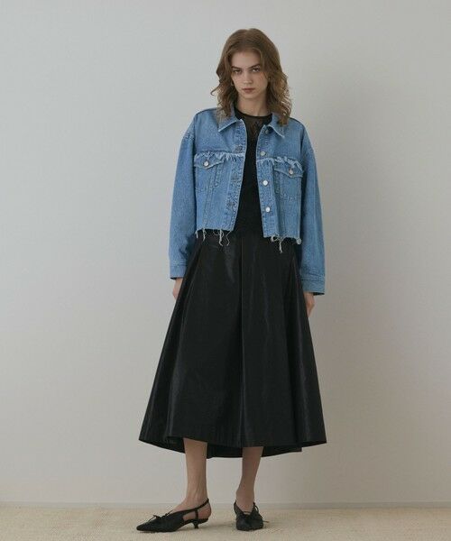 GRACE CONTINENTAL / グレースコンチネンタル Gジャン・デニムジャケット | フリンジデニムジャケット | 詳細3