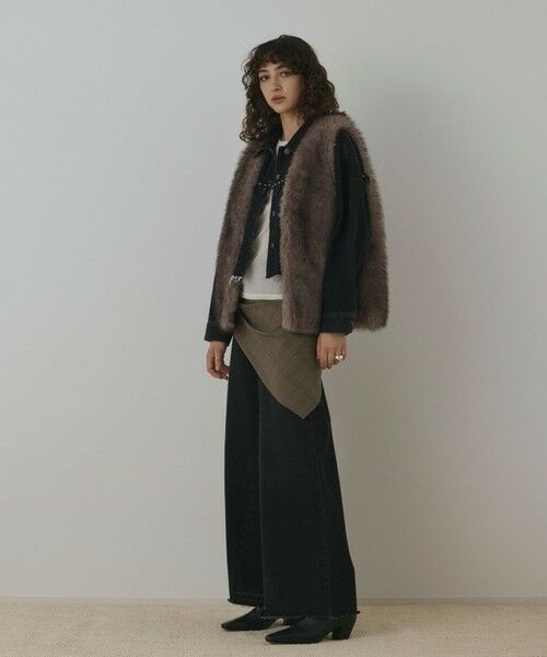 GRACE CONTINENTAL / グレースコンチネンタル Gジャン・デニムジャケット | フリンジスタッズデニムジャケット | 詳細1