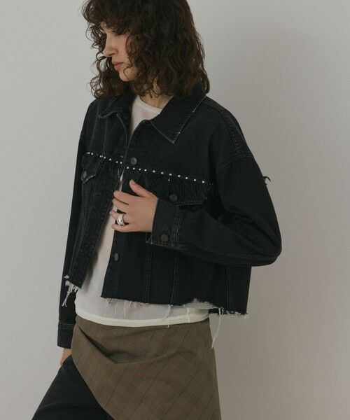GRACE CONTINENTAL / グレースコンチネンタル Gジャン・デニムジャケット | フリンジスタッズデニムジャケット | 詳細3