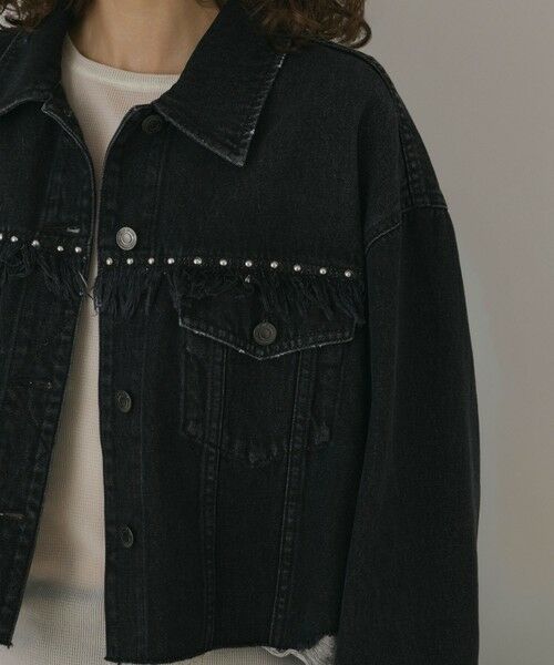 GRACE CONTINENTAL / グレースコンチネンタル Gジャン・デニムジャケット | フリンジスタッズデニムジャケット | 詳細6